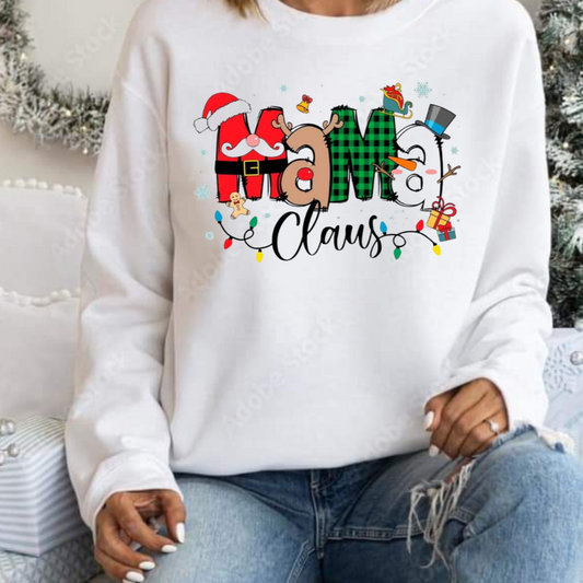 "Mama Clause" & "Wife Clause" Sweatshirts