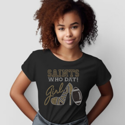 WHO DAT Saints Girl Shirt