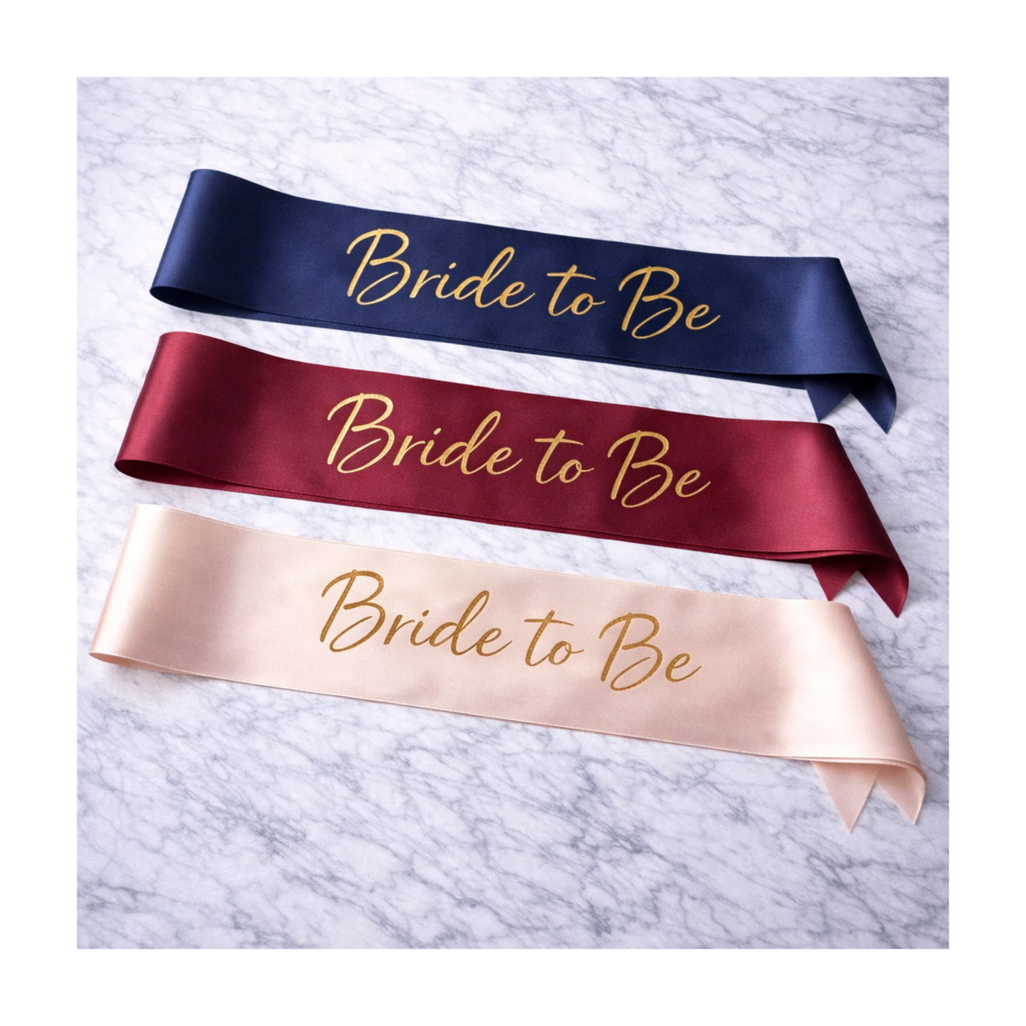 Bridal party sashes