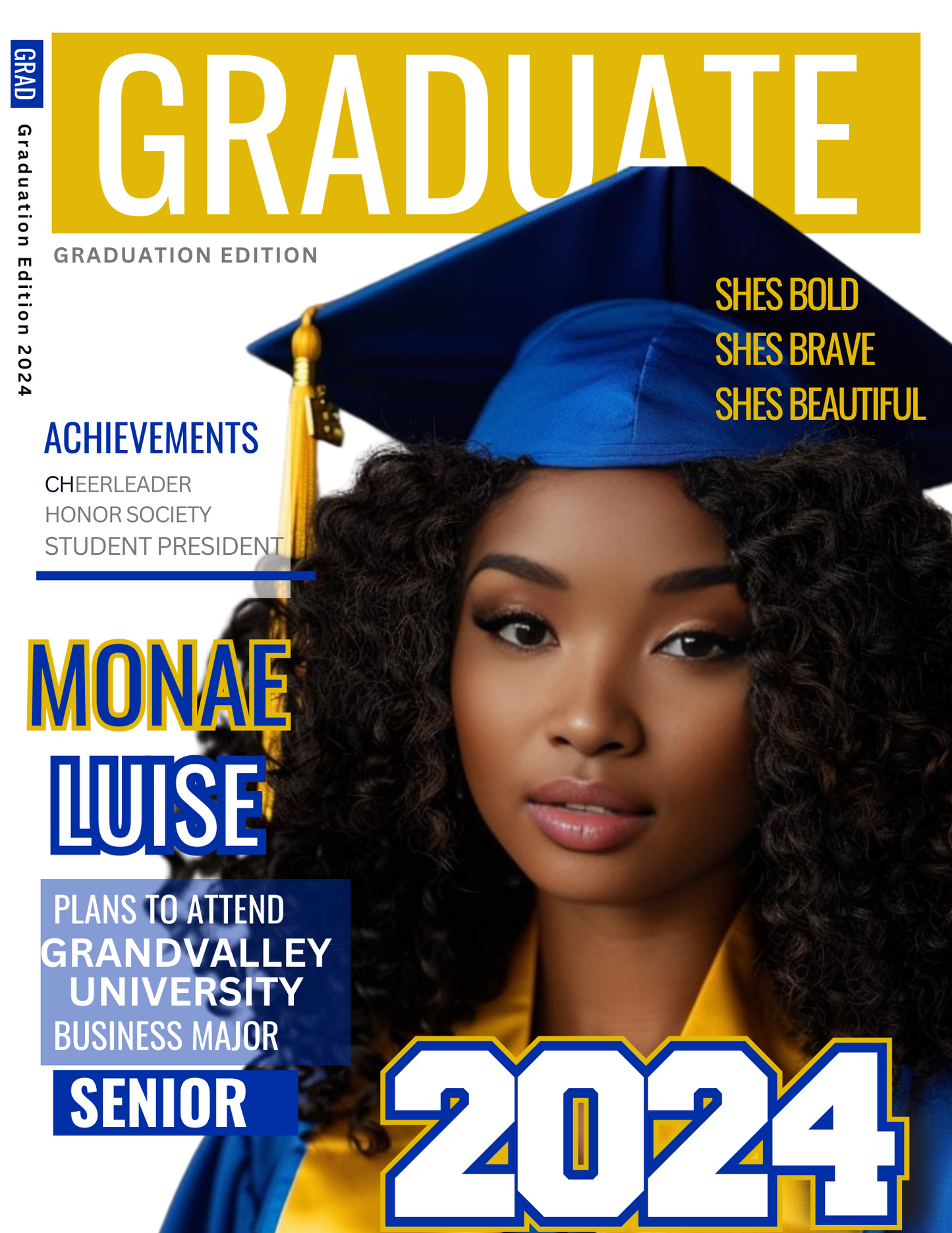 Custom Graduate Magazine Cover