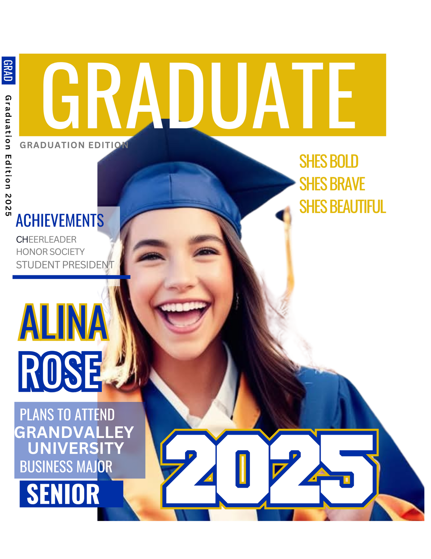 Custom Graduate Magazine Cover
