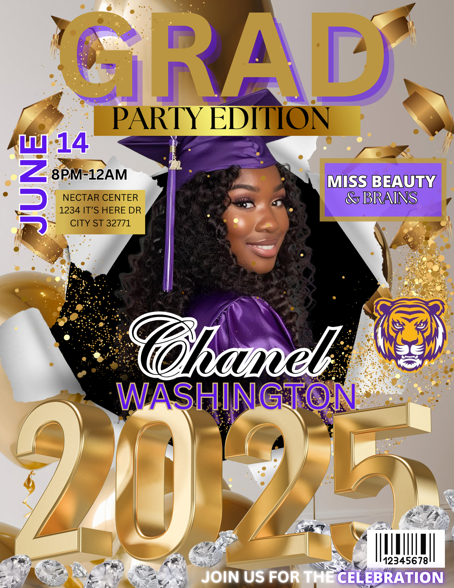 Custom Graduate Magazine Cover