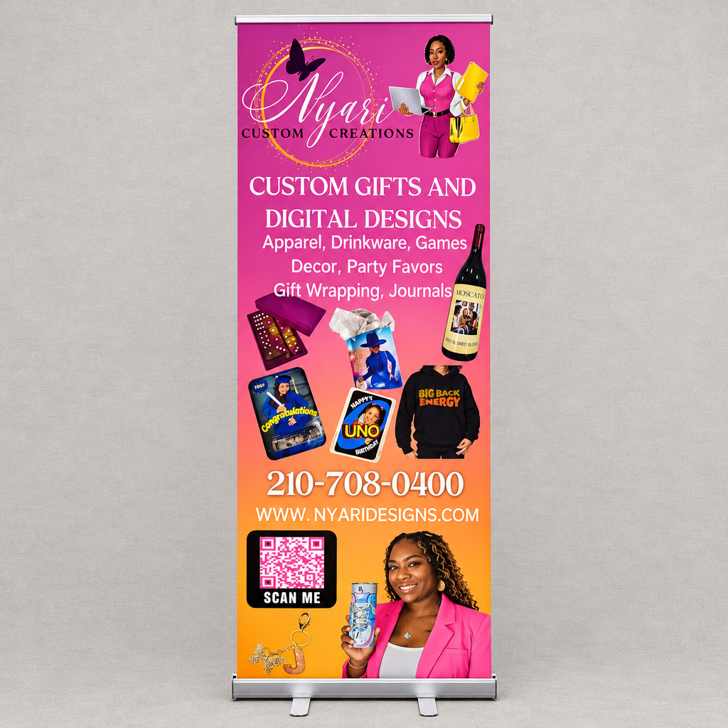 6 ft retractable banner