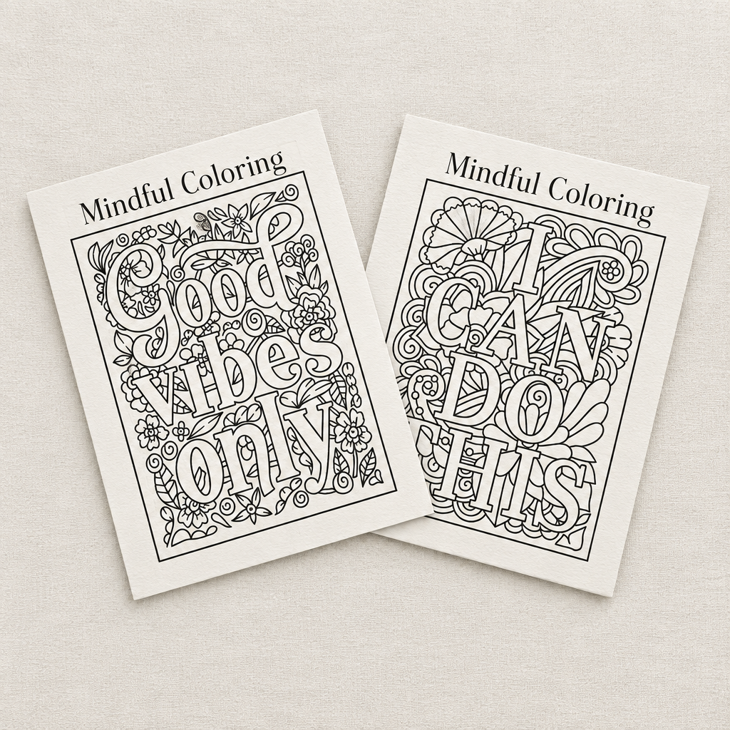 Custom pre-sketched canvas- set of 4