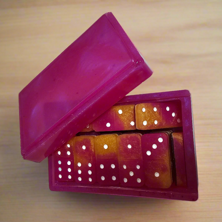 Customized Resin Dominos with matching resin box