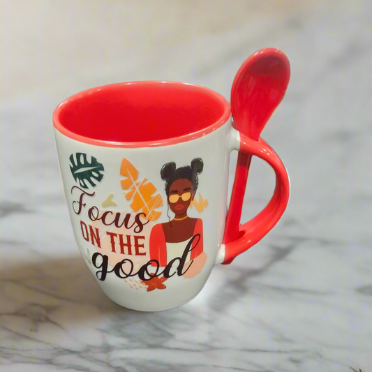 "Focus on the Good" mug