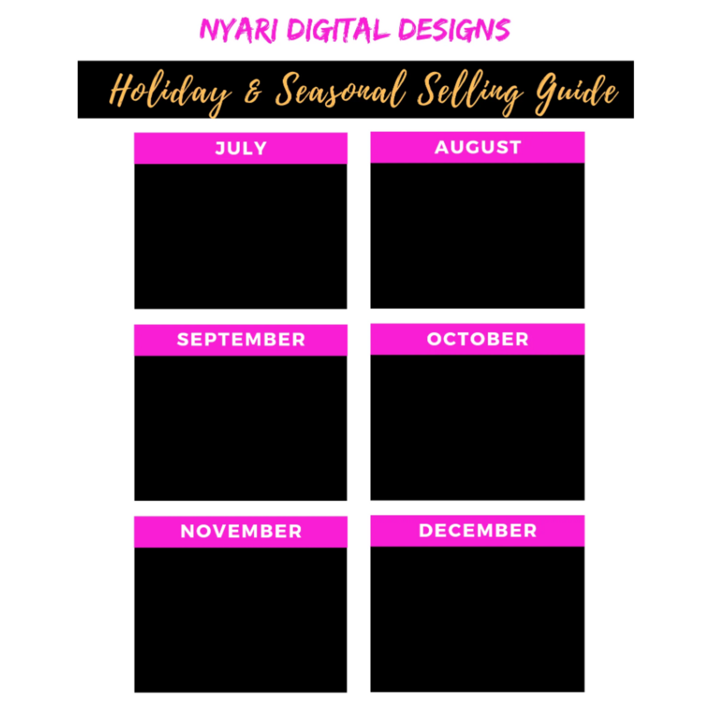 Holiday Selling Guide for Crafters