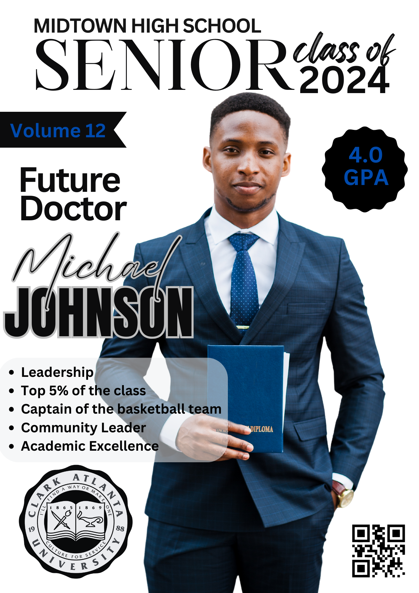 Custom Graduate Magazine Cover