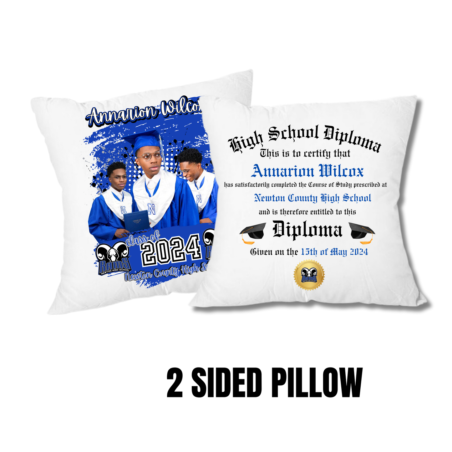 2-Sided Graduation Pillow