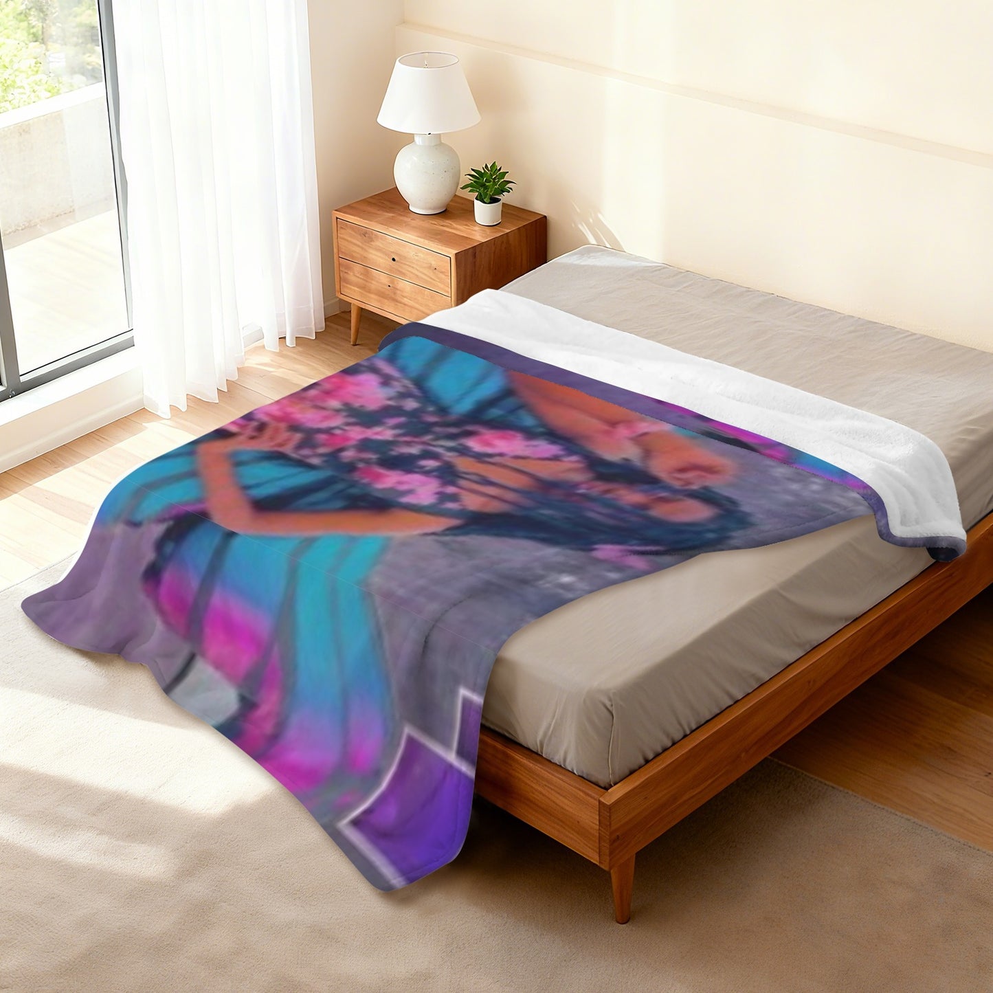 Custom Large Soft Fleece Blanket Ultra-Soft Micro Fleece Blanket 60"x70"
