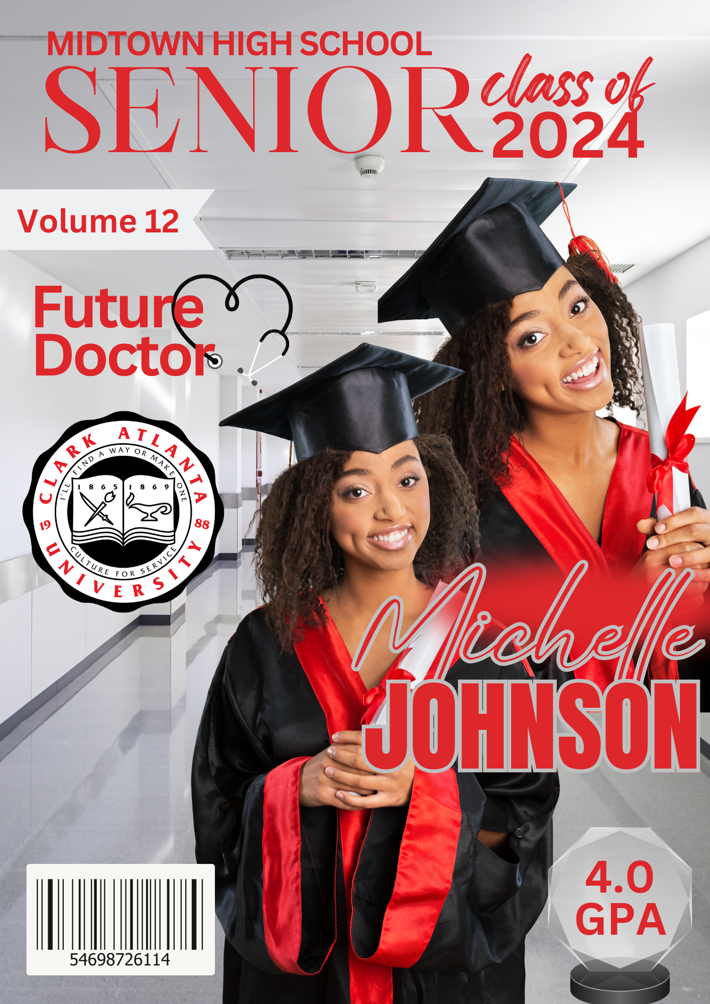 Custom Graduate Magazine Cover