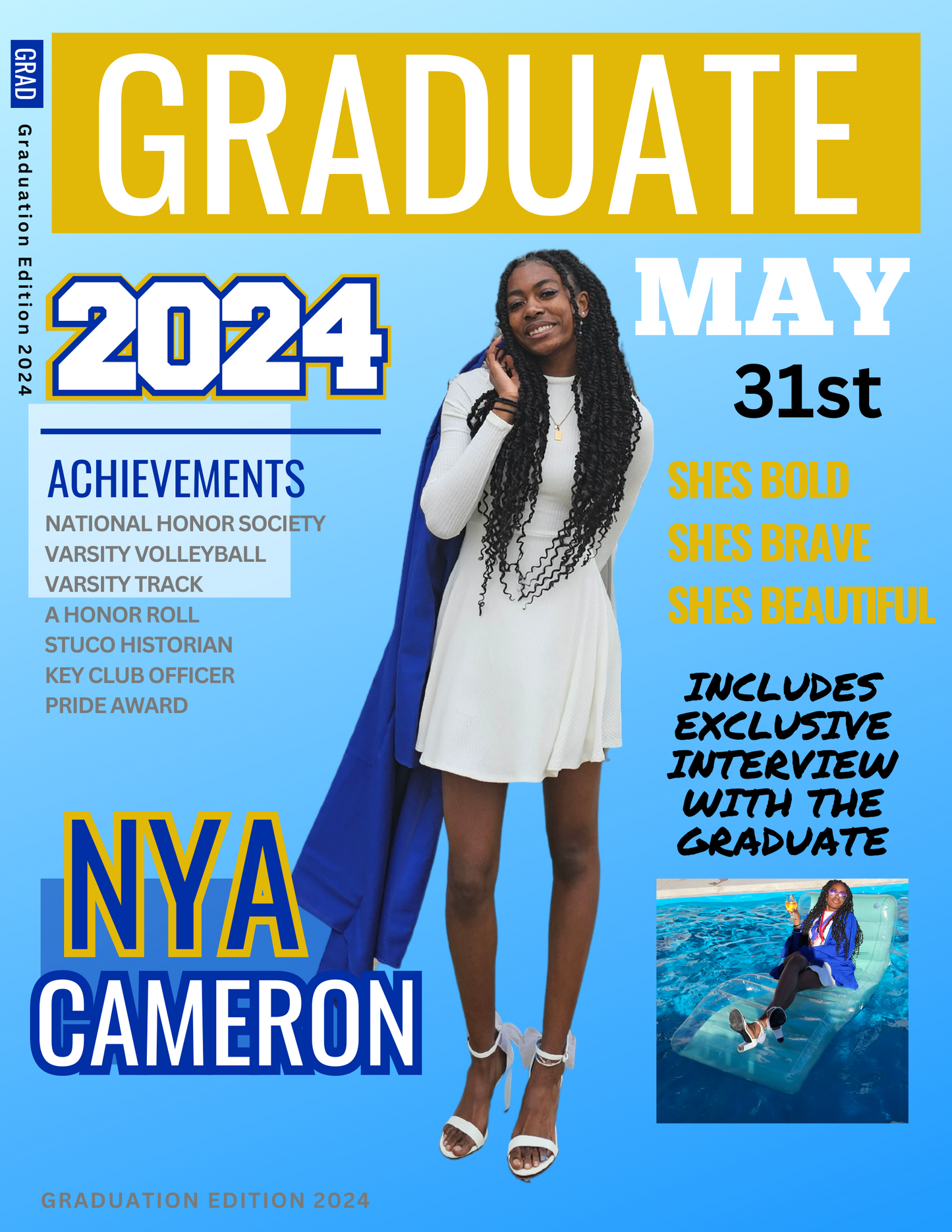 Custom Graduate Magazine Cover