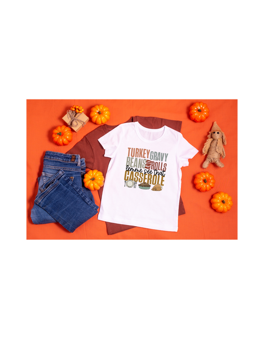 Thanksgiving sides shirt