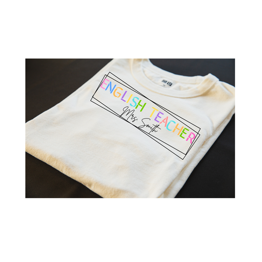 Staff or Teacher shirt with Name