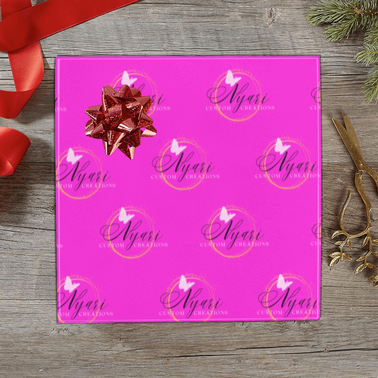 Custom Branded Wrapping Paper Gift Wrapping Paper 58"x 23"-80g (3 Rolls)